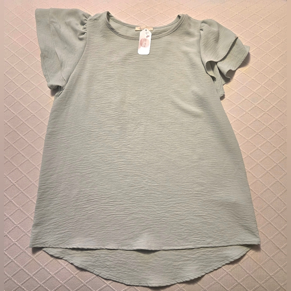Mint Flutter Top - Picture 3 of 3